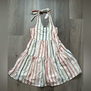 American Eagle Outfitters Multicolor Striped Halter Dress